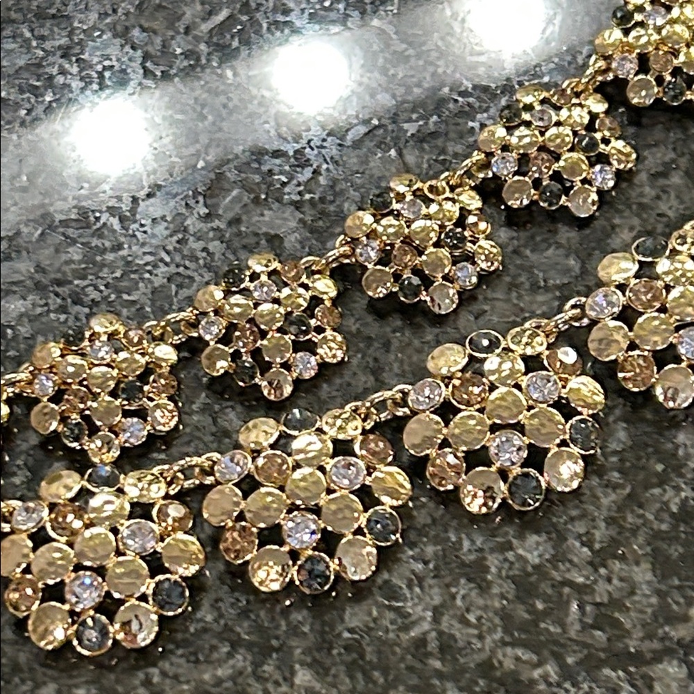 Talbots Gold Double Strand Statement Necklace - image 6